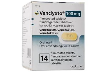 VENCLYXTO 100 MG 14 FILM KAPLI TABLET (venetoklaks) kutusu, film kaplı tablet. Üretici: ABBVİE TIBBİ İLAÇLAR SANAYİ VE TİCARET LİMİTED ŞİRKETİ.