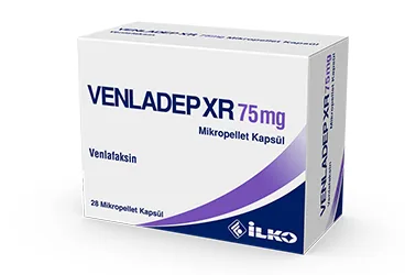 VENLADEP XR 75 MG 28 MIKROPELLET KAPSUL (venlafaksin hcl) kutusu, kapsül. Üretici: İLKO İLAÇ SAN. VE TİC. A.Ş.