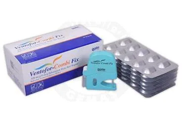 VENTOFOR COMBI FIX 320/9 MCG INHALASYON TOZU, SERT KAPSUL (60 ADET) ambalajı, inhalasyon aerosolü formunda formoterol + budesonid içerir. Üretici: BİLİM İLAÇ SANAYİİ VE TİCARET A.Ş.