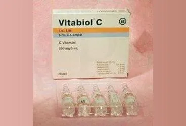 VITABIOL C 500 MG/5 ML ENJEKSIYONLUK COZELTI (5 AMPUL) ambalajı, çözelti formunda vitamin c içerir. Üretici: MENARİNİ SAĞLIK VE İLAÇ SANAYİ TİCARET ANONİM ŞİRKETİ.