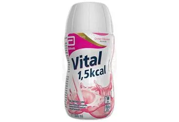 Protein+karbonhidrat+yag+vit+mineral içeren VITAL 1,5 KCAL ORMAN MEYVELERI AROMALI 200 ML ürün ambalajı. Üretici: ABBOTT LABORATUARLARI İTHALAT İHRACAT VE TİCARET LİMİTED ŞİRKETİ.