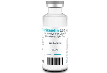 VORIKANDIN 200 MG IV INFUZYONLUK COZELTI HAZIRLAMAK ICIN TOZ (1 FLAKON) (vorikonazol) kutusu, çözelti. Üretici: POLİFARMA İLAÇ SAN. VE TİC. A.Ş.