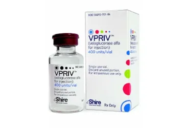 Velagluseraz alfa içeren çözelti: VPRIV 400 UNITE INFUZYONLUK COZELTI HAZIRLAMAK ICIN TOZ (1 ADET) kutusu. Üretici: TAKEDA İLAÇ SAĞLIK SANAYİ TİCARET LTD.ŞTİ.