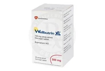 WELLBUTRIN XL 300 MG 30 YAVAŞ SALINIMLI FİLM KAPLI TABLET kutu fotoğrafı. Bupropiyon hcl içeren film kaplı tablet. Üretici: GLAXOSMİTHKLİNE İLAÇLARI SAN. VE TİC. A.Ş.