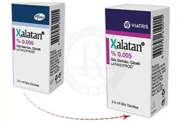XALATAN % 0,005 GOZ DAMLASI kutusu, göz damlası formunda latanoprost içerir. Üretici: VİATRİS İLAÇLARI LİMİTED ŞİRKETİ.