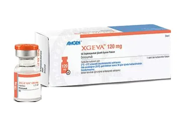 XGEVA 120 MG SC ENJEKSIYONLUK COZELTI (1 FLAKON) (denosumab) ürün ambalajı, çözelti. Üretici: AMGEN İLAÇ TİCARET LİMİTED ŞİRKETİ.