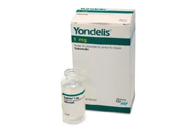Trabektedin içeren çözelti: YONDELIS 1 MG IV KONSANTRE INFUZYONLUK COZELTI ICIN TOZ kutu fotoğrafı. Üretici: ONKO İLAÇ SANAYİ VE TİCARET ANONİM ŞİRKETİ.