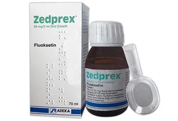 ZEDPREX 20 MG 16 KAPSÜL kutu fotoğrafı, kapsül formunda fluoksetin hcl içerir. Üretici: ADEKA İLAÇ SANAYİ VE TİCARET A.Ş.