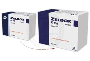 ZELDOX 40 MG 56 KAPSÜL kutusu, kapsül formunda ziprasidon içerir. Üretici: VİATRİS İLAÇLARI LİMİTED ŞİRKETİ.