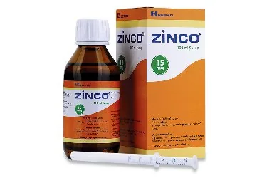 ZINCO 15 MG 100 ML SURUP (çinko sülfat) kutusu, şurup. Üretici: BERKO İLAÇ VE KİMYA SAN. A.Ş.