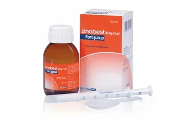 ZINOBEST FORT 30 MG/5 ML SURUP 100 ML ambalajı, şurup formunda çinko sülfat içerir. Üretici: DROGSAN İLAÇLARI SAN. VE TİC. A.Ş.