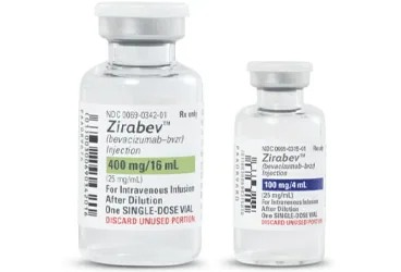 ZIRABEV 100 MG / 4 ML INFUZYONLUK COZELTI (1 FLAKON) kutu fotoğrafı, çözelti formunda bevasizumab içerir. Üretici: PFİZER PFE İLAÇLARI ANONİM ŞİRKETİ.