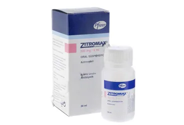 Azitromisin içeren süspansiyon: ZITROMAX 200 MG 30 ML SUSPANSIYON kutu fotoğrafı. Üretici: PFİZER PFE İLAÇLARI ANONİM ŞİRKETİ.