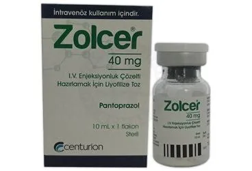 ZOLCER 40 MG IV ENJEKSIYONLUK COZELTI HAZIRLAMAK ICIN LIYOFILIZE TOZ kutusu. Pantoprazol içeren çözelti. Üretici: CENTURİON İLAÇ SANAYİ VE TİCARET ANONİM ŞİRKETİ.