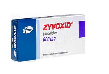 ZYVOXID 600 MG 10 FILM KAPLI TABLET (linezolid) kutu fotoğrafı, film kaplı tablet. Üretici: PFİZER PFE İLAÇLARI ANONİM ŞİRKETİ.