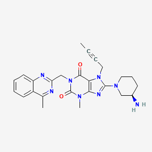 linagliptin etkin maddesinin kimyasal yapı formülü (linagliptin)