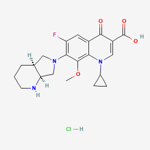 moksifloksasin hcl etkin maddesinin kimyasal yapı formülü (moxifloxacin hcl)