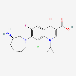 besifloksasin etkin maddesinin kimyasal yapı formülü (besifloxacin)