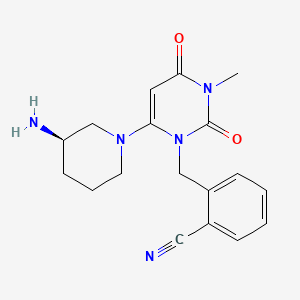 alogliptin etkin maddesinin kimyasal yapı formülü (alogliptin)