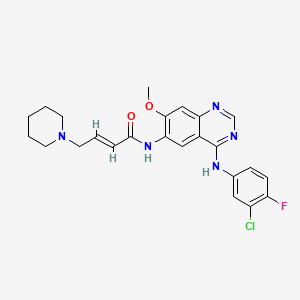 dakomitinib etkin maddesinin kimyasal yapı formülü (dacomitinib)