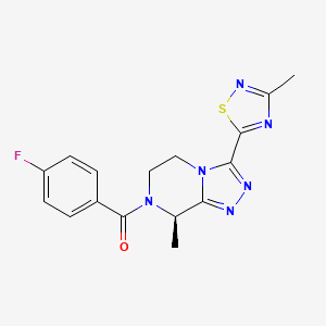 fezolinetant etkin maddesinin kimyasal yapı formülü (fezolinetant)