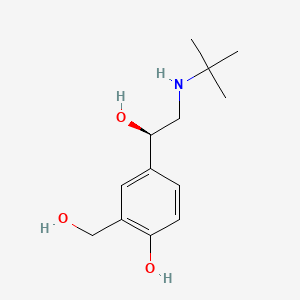 levalbuterol etkin maddesinin kimyasal yapı formülü (levalbuterol)