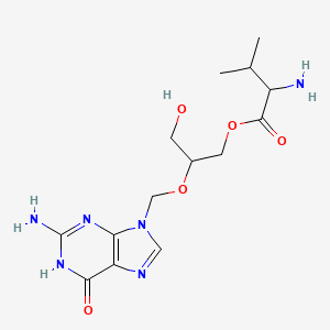 valgansiklovir etkin maddesinin kimyasal yapı formülü (valgancyclovir)
