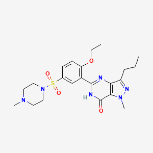 sildenafil sitrat etkin maddesinin kimyasal yapı formülü (sildenafil)