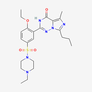 vardenafil etkin maddesinin kimyasal yapı formülü (vardenafil)