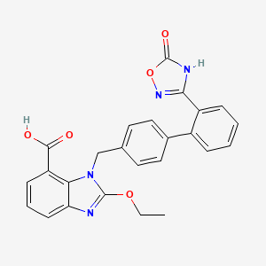azilsartan etkin maddesinin kimyasal yapı formülü (azilsartan)