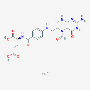 calcium folinate etkin maddesinin kimyasal yapı formülü (calcium folinate)