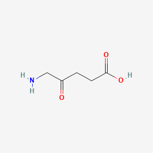 aminolevulinik asit etkin maddesinin kimyasal yapı formülü (aminolevulinic acid)