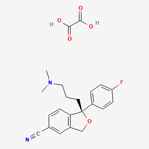 essitalopram oksalat etkin maddesinin kimyasal yapı formülü (escitalopram oxalate)