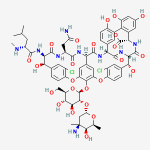 vankomisin hidroklorür etkin maddesinin kimyasal yapı formülü (vancomycin)