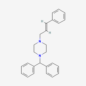 cinnarizine etkin maddesinin kimyasal yapı formülü (cinnarizine)