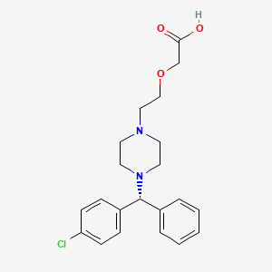 levosetrizin etkin maddesinin kimyasal yapı formülü (levocetrizine)