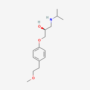 s-metoprolol süksinat etkin maddesinin kimyasal yapı formülü (s-metoprolol)
