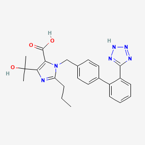 olmesartan + amlodipin etkin maddesinin kimyasal yapı formülü (olmesartan)