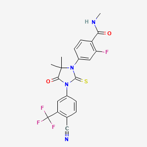 enzalutamid etkin maddesinin kimyasal yapı formülü (enzalutamide)