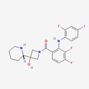 kobimetinib etkin maddesinin kimyasal yapı formülü (cobimetinib)