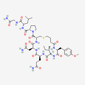 karbetosin etkin maddesinin kimyasal yapı formülü (carbetocin)