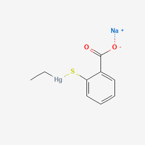 tiomersal etkin maddesinin kimyasal yapı formülü (tiomersal)