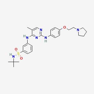 fedratinib etkin maddesinin kimyasal yapı formülü (fedratinib)