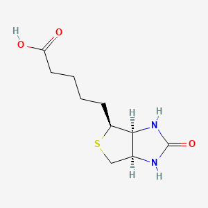 Biotin etkin maddesinin kimyasal yapı formülü (biotin)