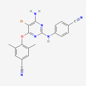 etravirin etkin maddesinin kimyasal yapı formülü (etravirine)