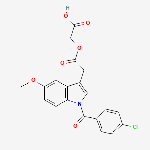acemetacin etkin maddesinin kimyasal yapı formülü (acemetacin)
