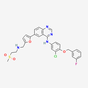 lapatinib etkin maddesinin kimyasal yapı formülü (lapatinib)