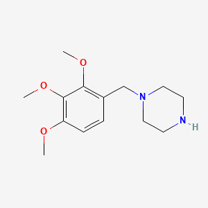 trimetazidin etkin maddesinin kimyasal yapı formülü (trimetazidine)
