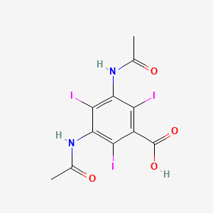diatrizoic acid etkin maddesinin kimyasal yapı formülü (diatrizoic acid)