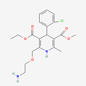 amlodipin + valsartan etkin maddesinin kimyasal yapı formülü (amlodipine)